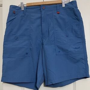 SALT LIFE Mens Dark Blue 100% Nylon Shorts XLG with 8" inseam